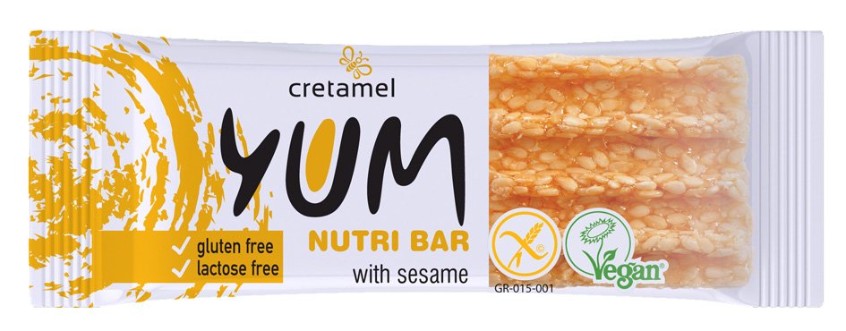 Из Греции: Батончик Cretamel Yum кунжутный, 81 г